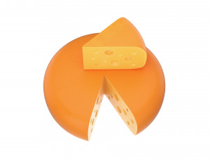 cheese wheel and piece Modèle 3D