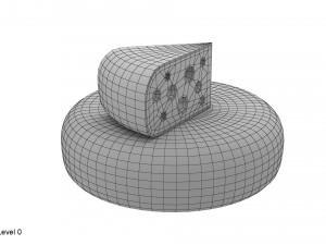 cheese wheel and piece Modèle 3D