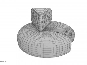 cheese wheel and piece Modèle 3D