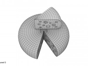 cheese wheel and piece Modèle 3D