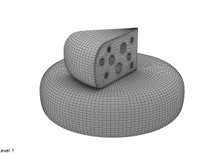 cheese wheel and piece Modèle 3D