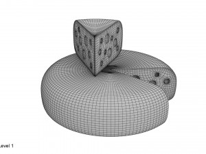 cheese wheel and piece Modèle 3D
