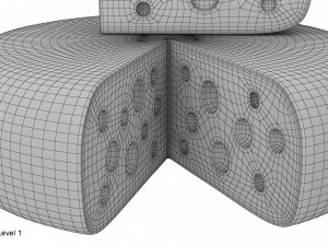 cheese wheel and piece Modèle 3D