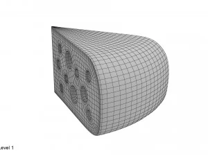 K&auml;sespalte 3D Modell