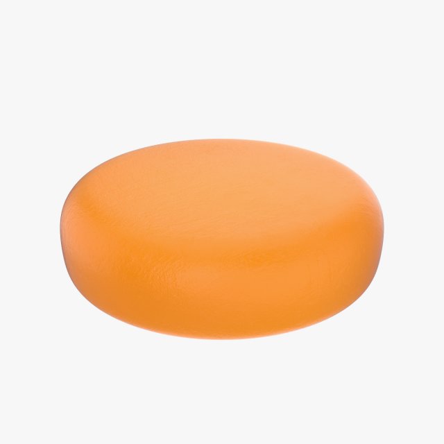 cheese wheel full 3D Model .c4d .max .obj .3ds .fbx .stl .blend 