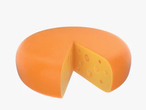 Käselaib in Scheiben geschnitten 3D Modell