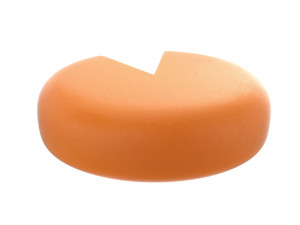 cheese wheel sliced Modelo 3D