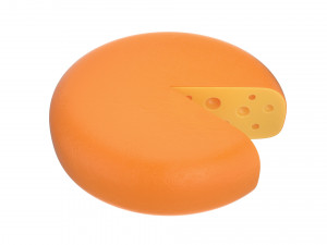 cheese wheel sliced Modelo 3D