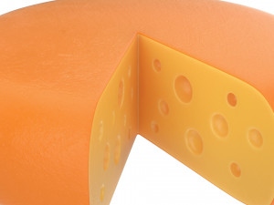 cheese wheel sliced Modelo 3D
