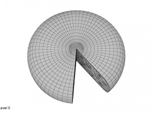 cheese wheel sliced Modelo 3D