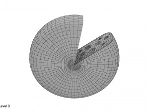 cheese wheel sliced Modelo 3D