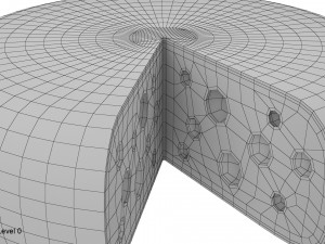 cheese wheel sliced Modelo 3D