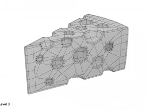 ensemble de fromages Modèle 3D