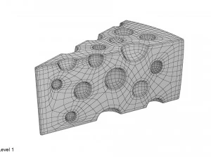 ensemble de fromages Modèle 3D
