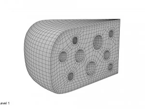 ensemble de fromages Modèle 3D