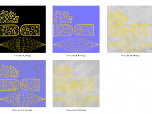 cheese set Modèle 3D