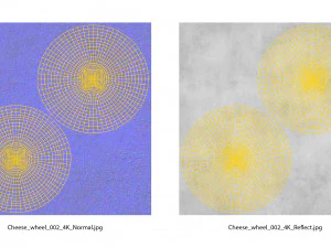 ensemble de fromages Modèle 3D