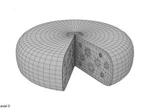 ensemble de fromages Modèle 3D