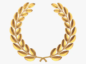 золотий лавровий вінок 3D Модель
