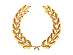 gold laurel wreath 3D Model