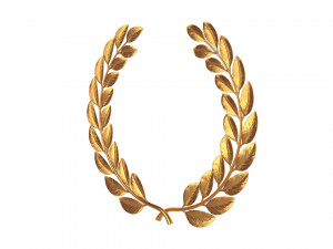 gold laurel wreath 3D Model