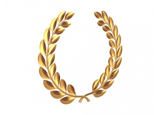 gold laurel wreath 3D Model