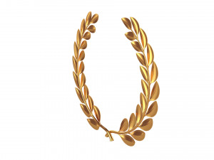 gold laurel wreath 3D Model