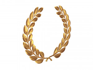 gold laurel wreath 3D Model