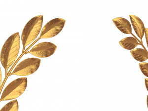 gold laurel wreath 3D Model