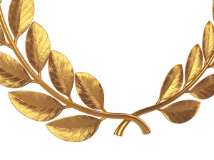 gold laurel wreath 3D Model