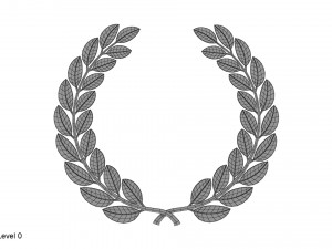 gold laurel wreath 3D Model
