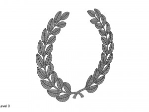 gold laurel wreath 3D Model