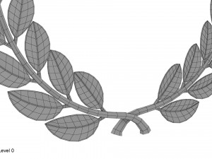 gold laurel wreath 3D Model