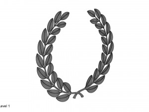 gold laurel wreath 3D Model