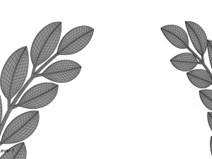 gold laurel wreath 3D Model