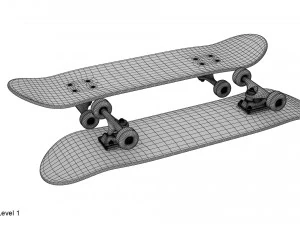스케이트보드 3D 모델