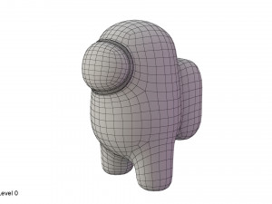 among us character 3D 模型
