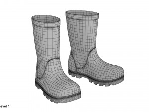 rubber boots 3D Model