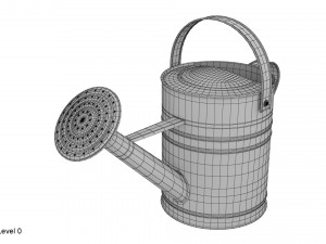 metal watering can 3D Model