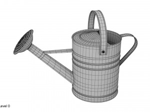 metal watering can 3D Model