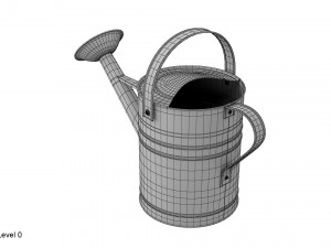 metal watering can 3D Model