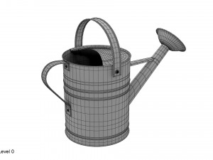 metal watering can 3D Model