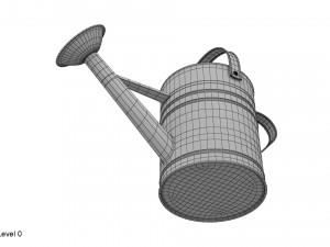 metal watering can 3D Model