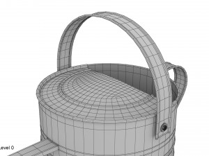 metal watering can 3D Model