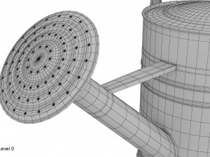 metal watering can 3D Model
