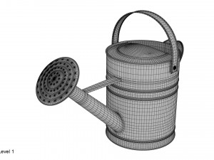metal watering can 3D Model