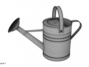 metal watering can 3D Model