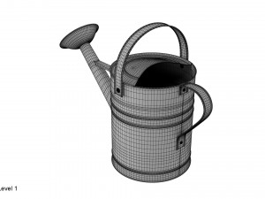 metal watering can 3D Model