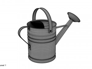 metal watering can 3D Model