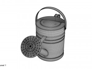 metal watering can 3D Model